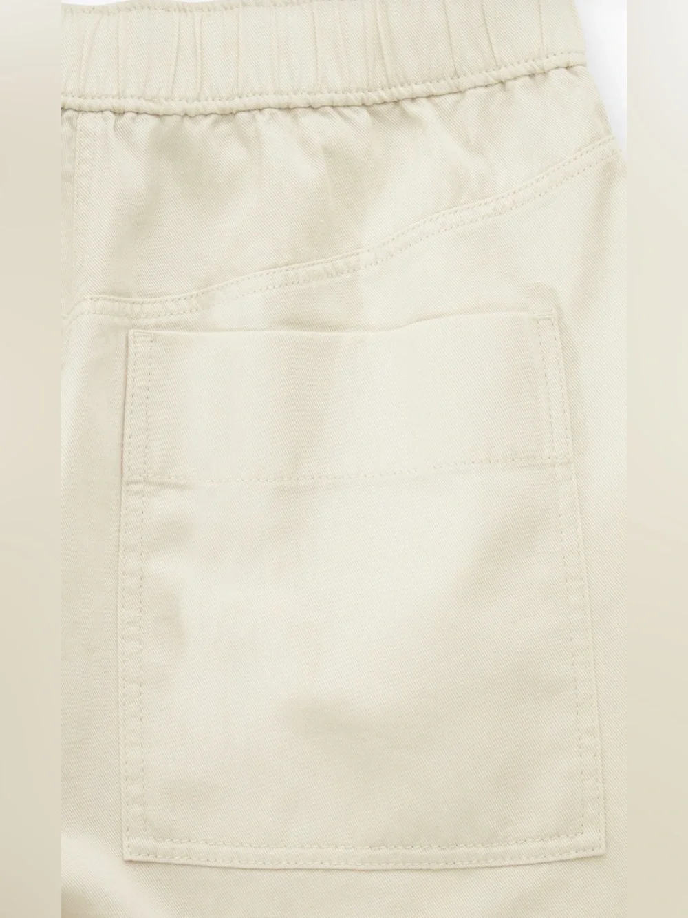 COS ☀️ Women’s BARREL-LEG DRAWSTRING TROUSERS Size 4 Off-white
